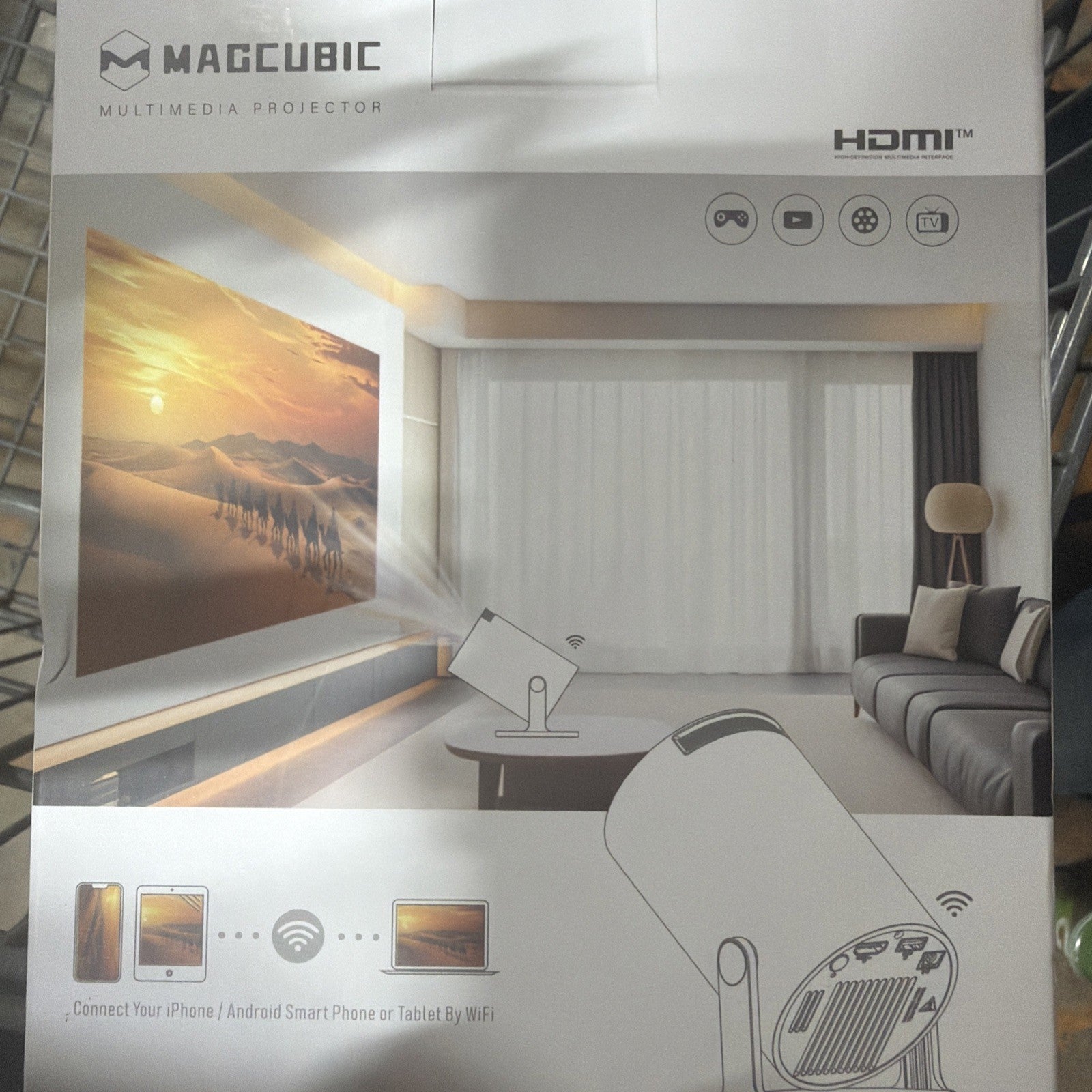Magcubic Multimedia Projector WiFi Wireless Connectivity High Quality Display
