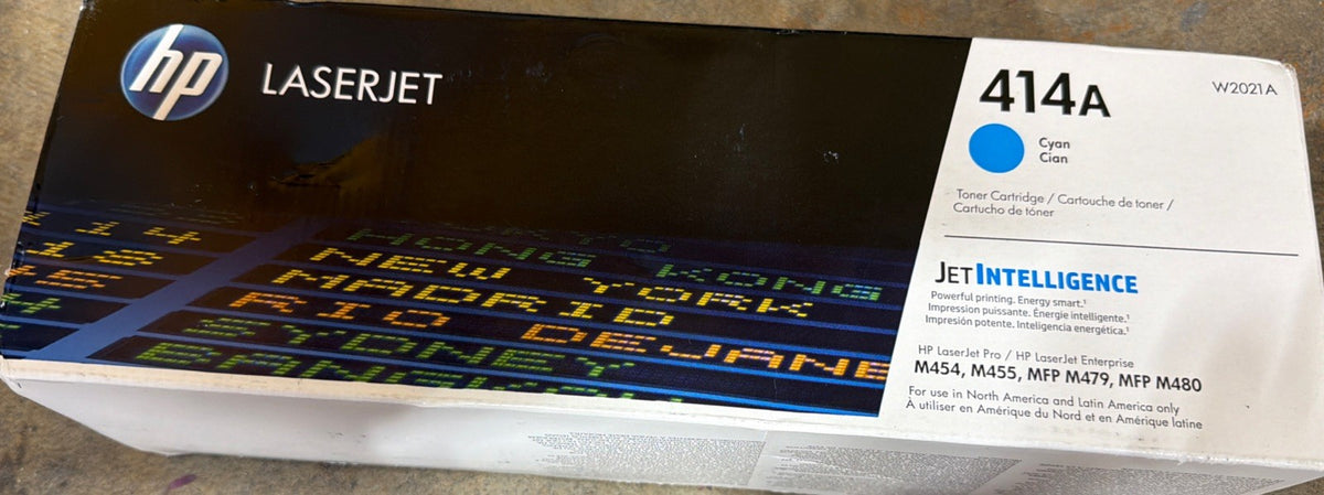 HP 414A Cyan Toner Cartridge | Works with Color LaserJet Enterprise
