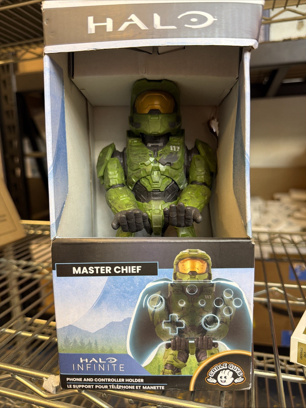 MASTER CHIEF HALO INFINITE CABLE GUYS PHONE / XBOX CONTROLLER HOLDER NEW IN BOX