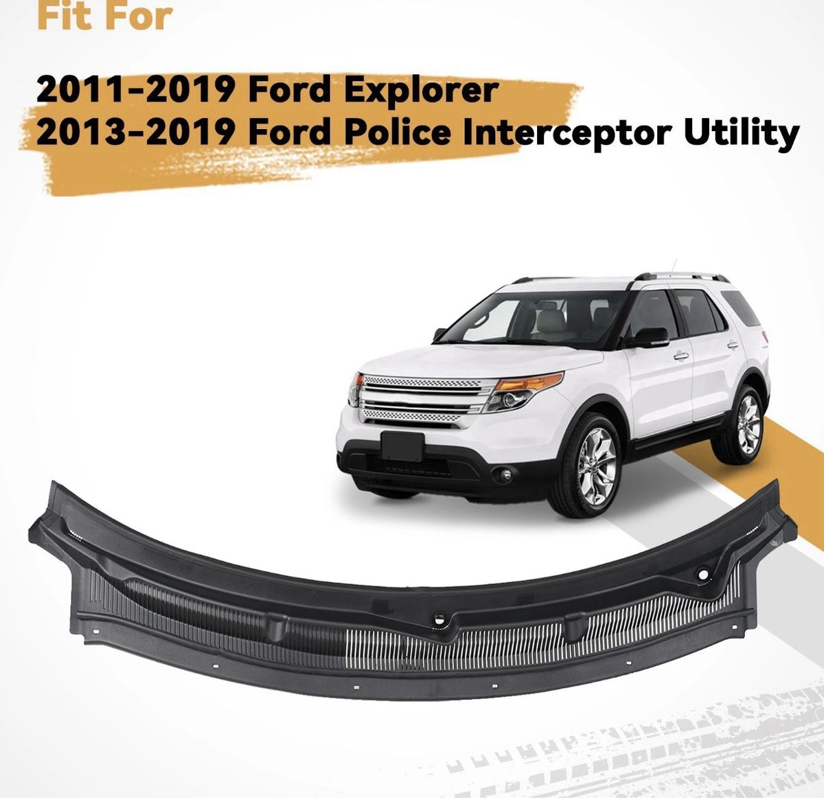 Windshield Panel Wiper Cowl Grille For Ford Explorer 2011-2019 BB5Z-78022A68-AA