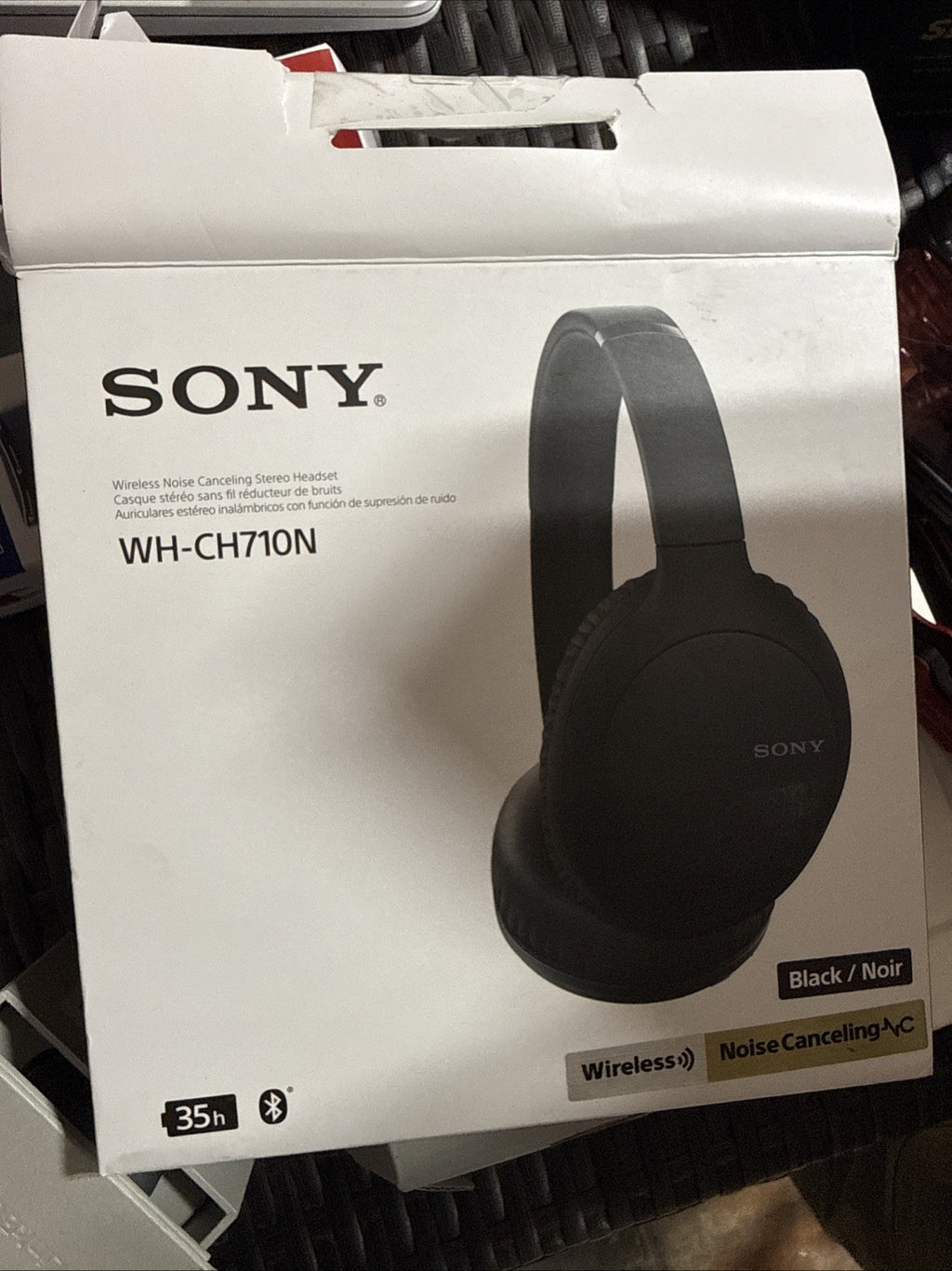 Sony WH-CH710N Over-ear Headphones - Gray Open Box