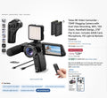 8K Video Camcorder - 75MP Vlogging Camera with Dual View Recording