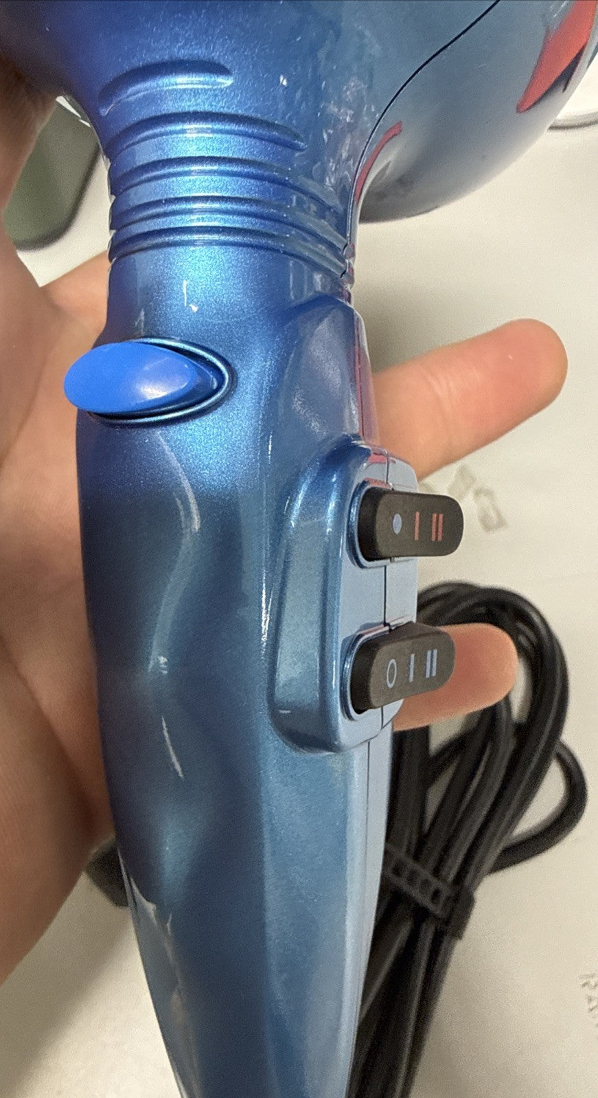 BaByliss Hair Dryer Blue Nano Titanium Portofino 2000W BABNTB6610N Salon
