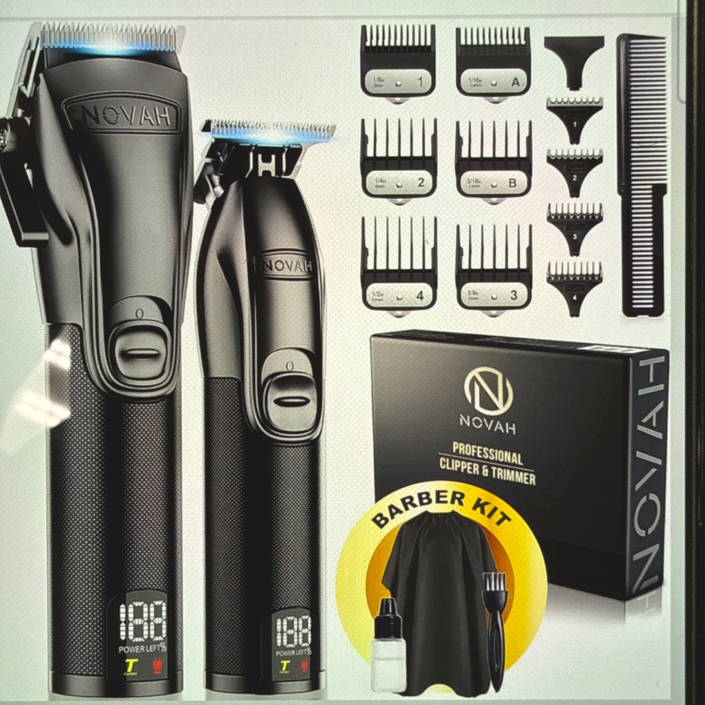 Novah Professional Hair Clippers for Men, Professional Barber Clippers -Trimmer