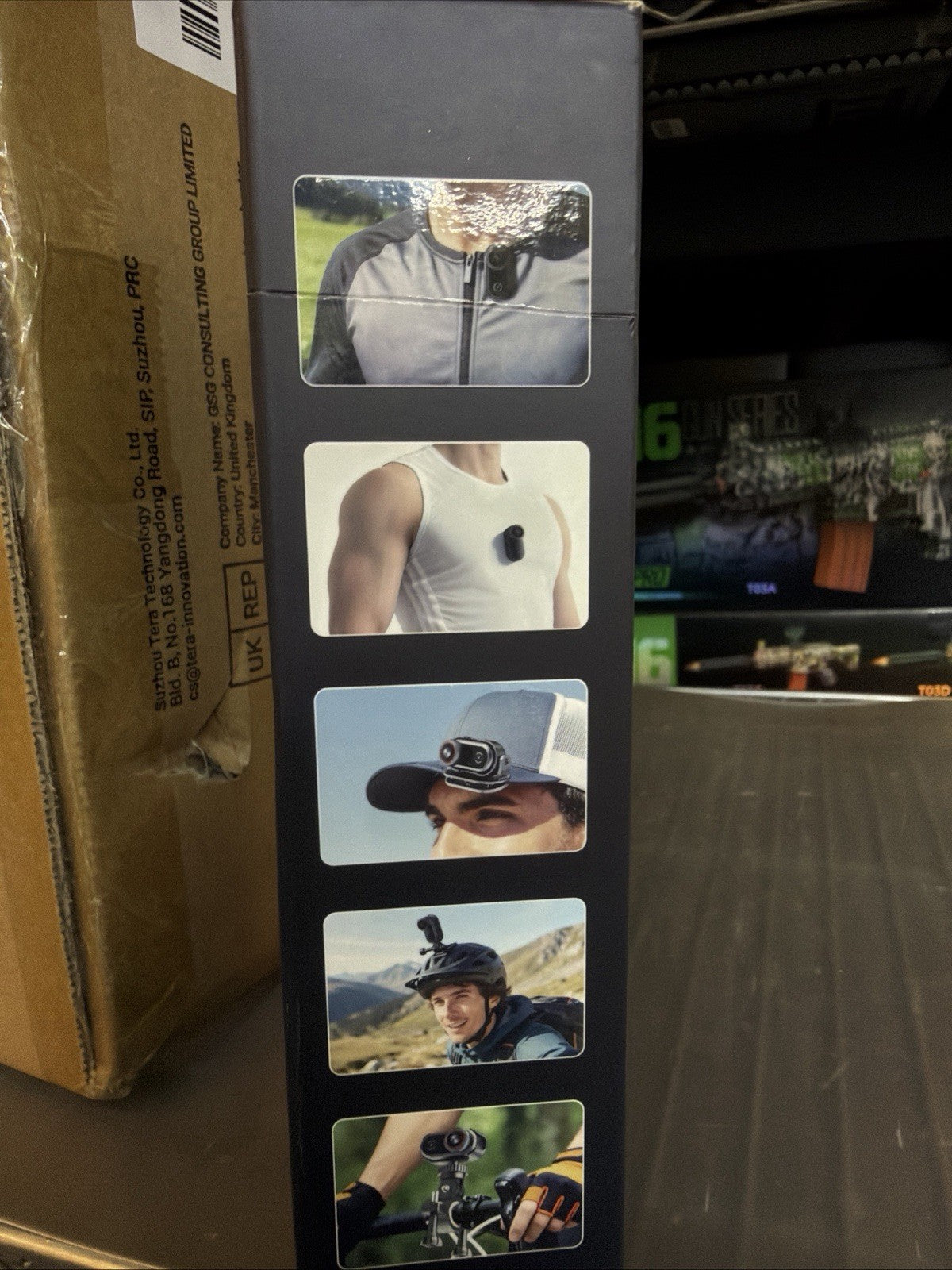 4K Mini Body Camera Wearable POV Action Cam with 1.47" Screen, 150-Min Battery,