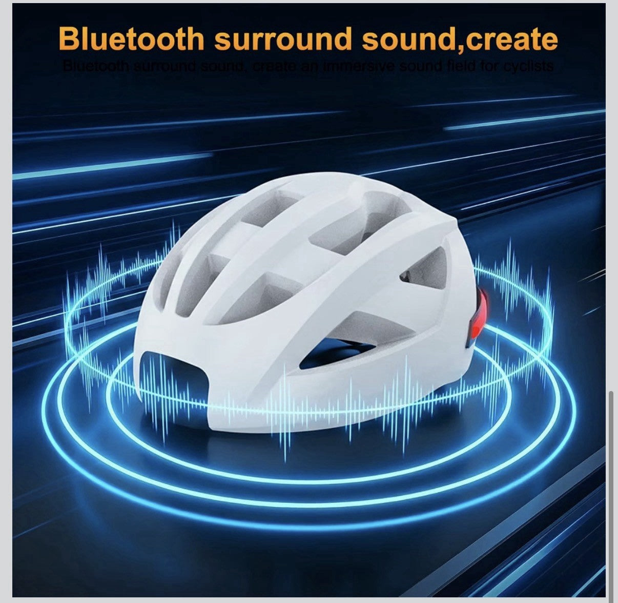 Smart E-Bike Helmet with Bluetooth 5.4 Stereo Sound & Turn Signal Lights
