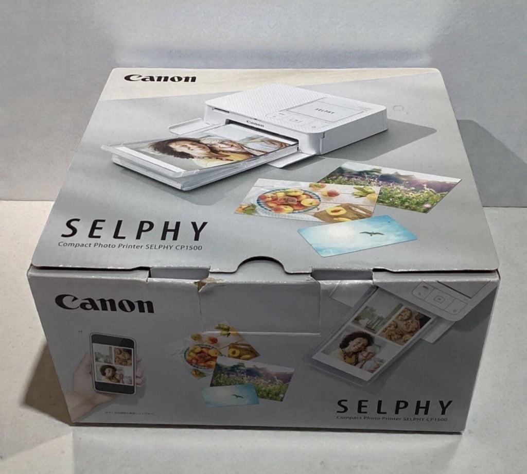 Canon SELPHY CP1500 Wireless Compact Photo Printer White AC100V New Opened Box