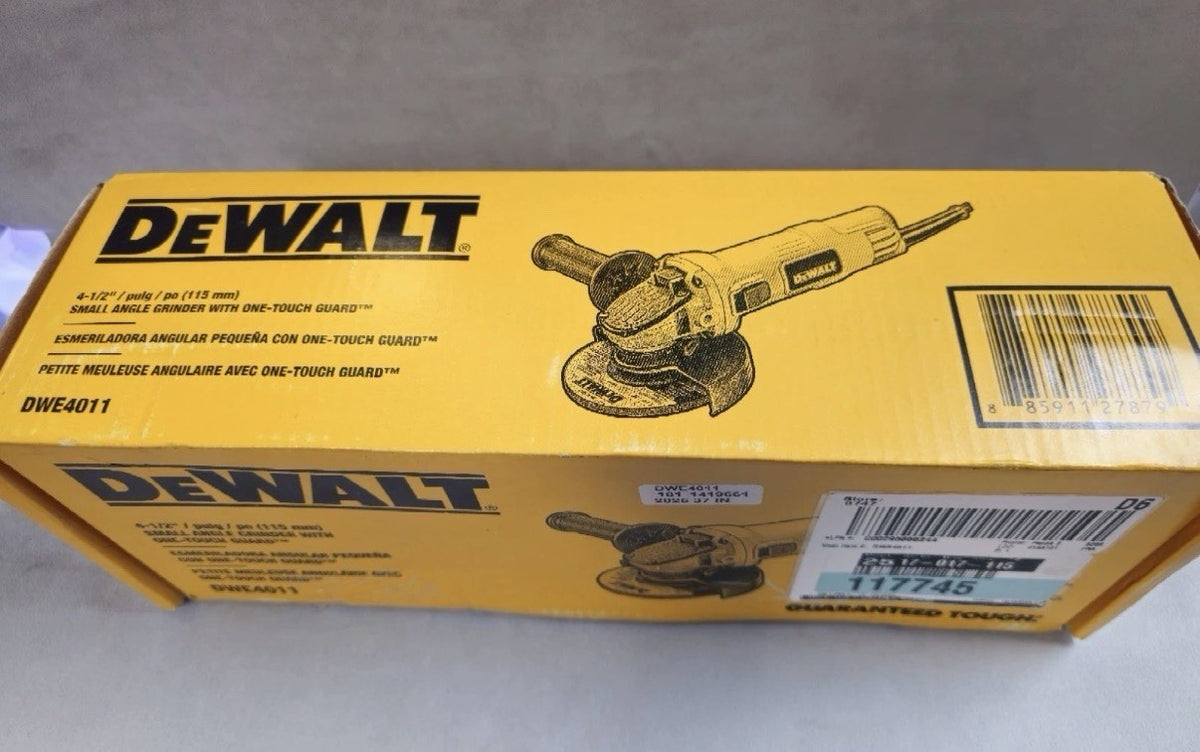 DEWALT DWE4011 4.5" Small Angle Grinder with One-Touch Guard
