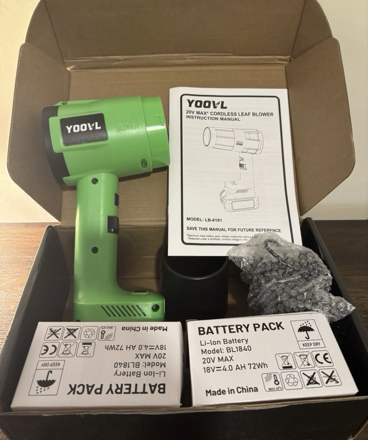 Yoovl Handheld Cordless Leaf Blower