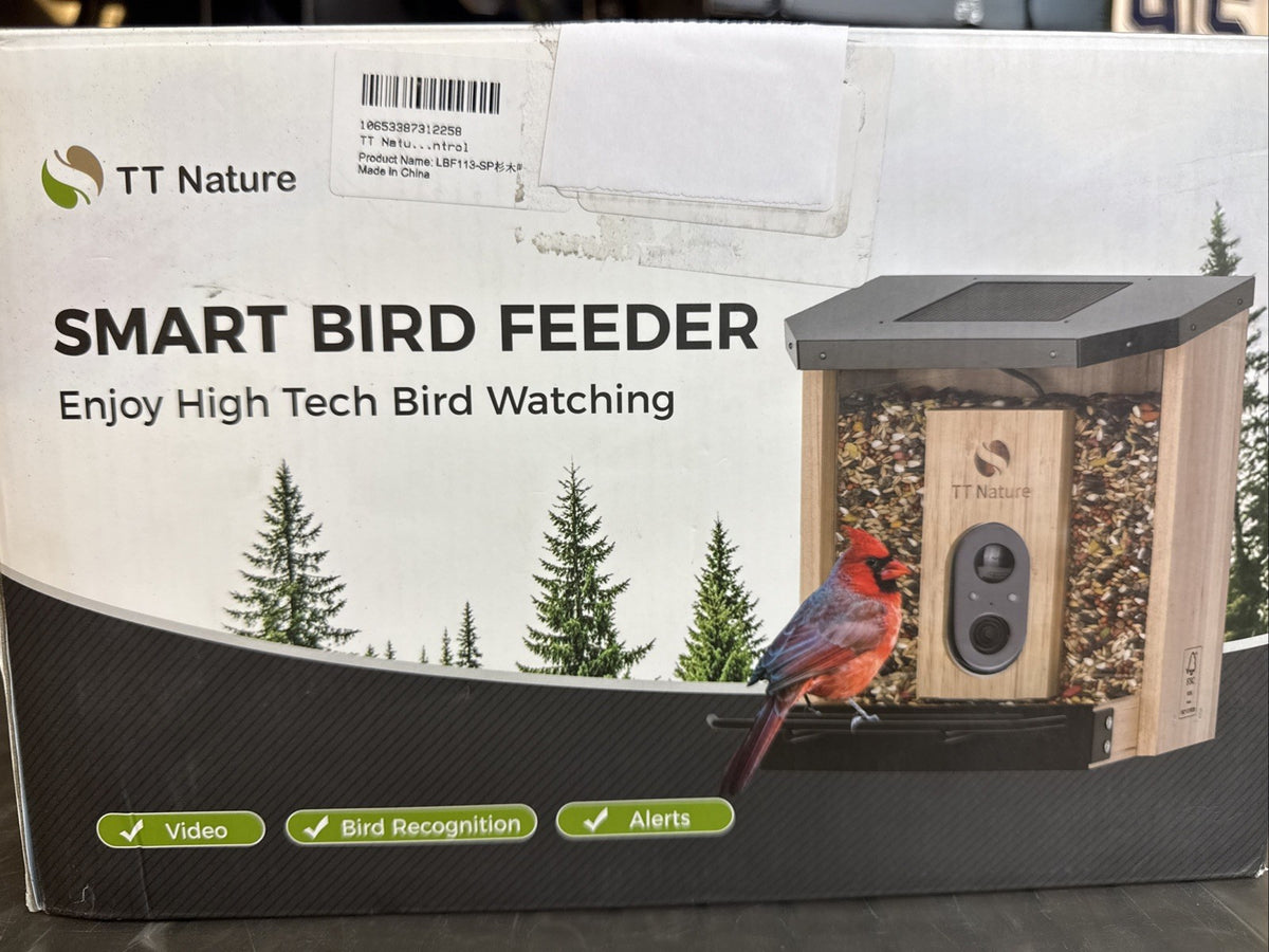 NIB TT Nature Bird Feeder with Camera – 3L Smart with AI Recognition