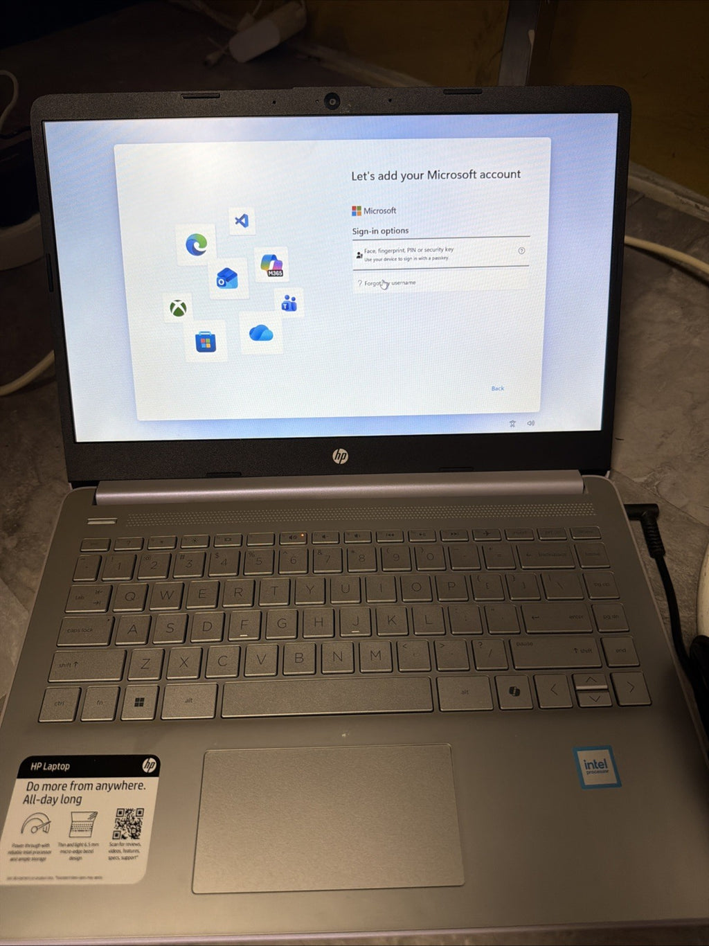 HP 14" Laptop Intel Celeron Silver Windows 11 USB HDMI Webcam Wi-Fi