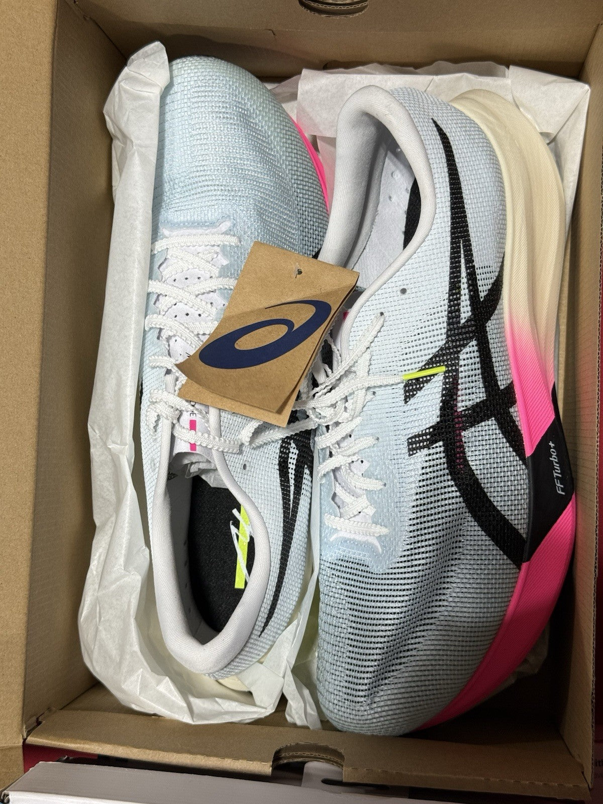 Asics Metaspeed Edge Paris Men's Light Blue/Black 1013A124-401 - Size 13