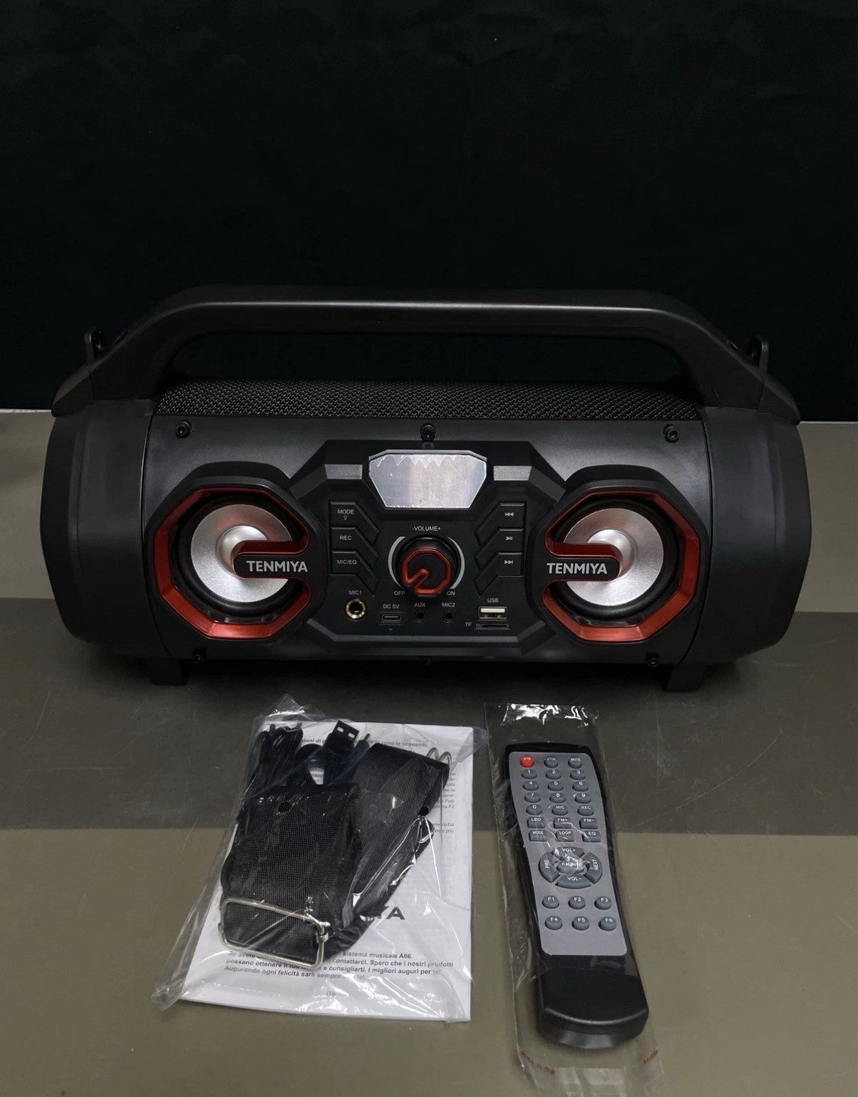 Portable Bluetooth Speaker with Subwoofer, Wireless Speakers with Booming Bass 1