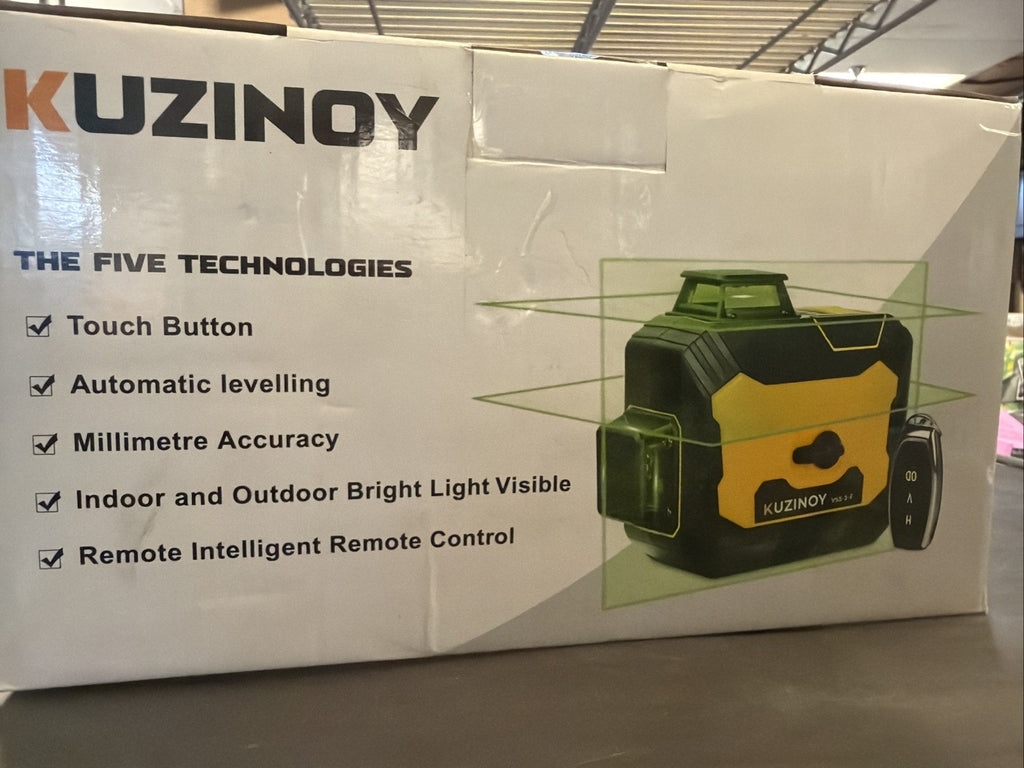 Laser Level 3x360° Cross Line Self-Leveling 5200mAh Battery for Construction
