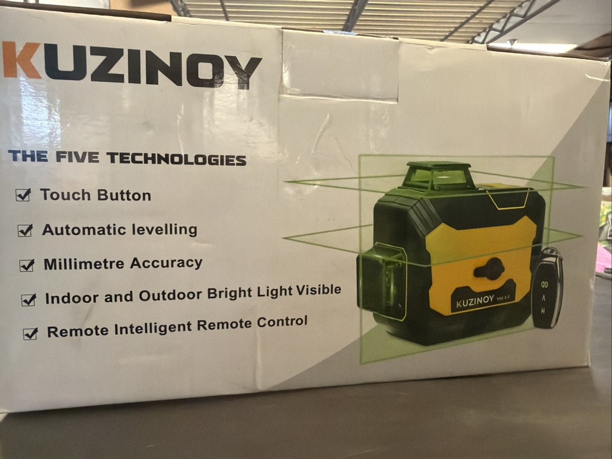 Laser Level 3x360° Cross Line Self-Leveling 5200mAh Battery for Construction
