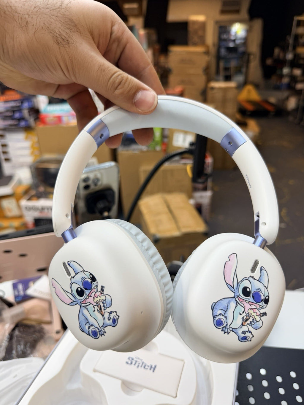 Disney Stitch Bluetooth Headphones for Kids, Wireless Headphones