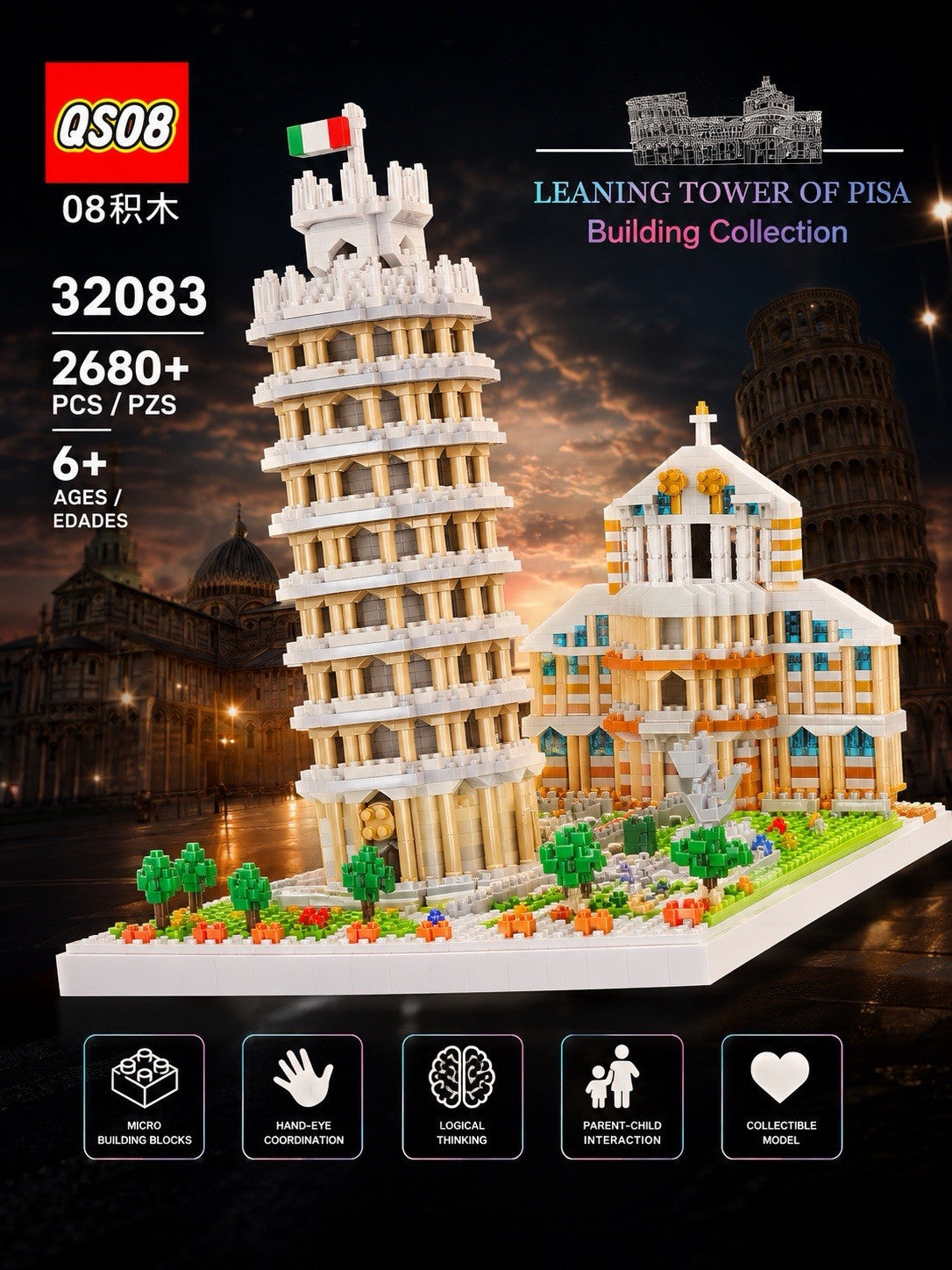 World Famous Architecture Building Blocks Toy Set for Kids Boys Girls Gift