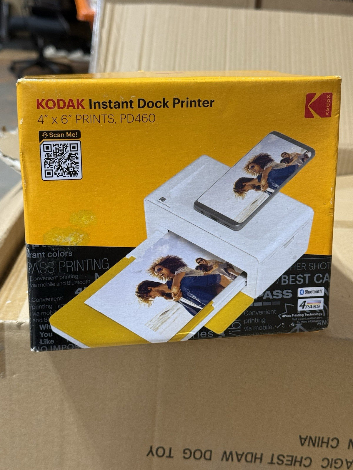 KODAK Dock Printer PD460 Portable Instant 4x6 Photo Printer Bluetooth