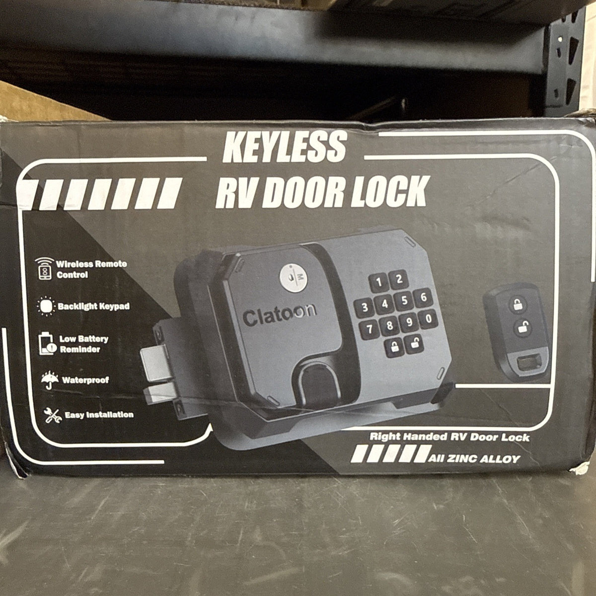 RV Keyless Entry Door Lock Replacement with Keypad and Remote, Full Metal
