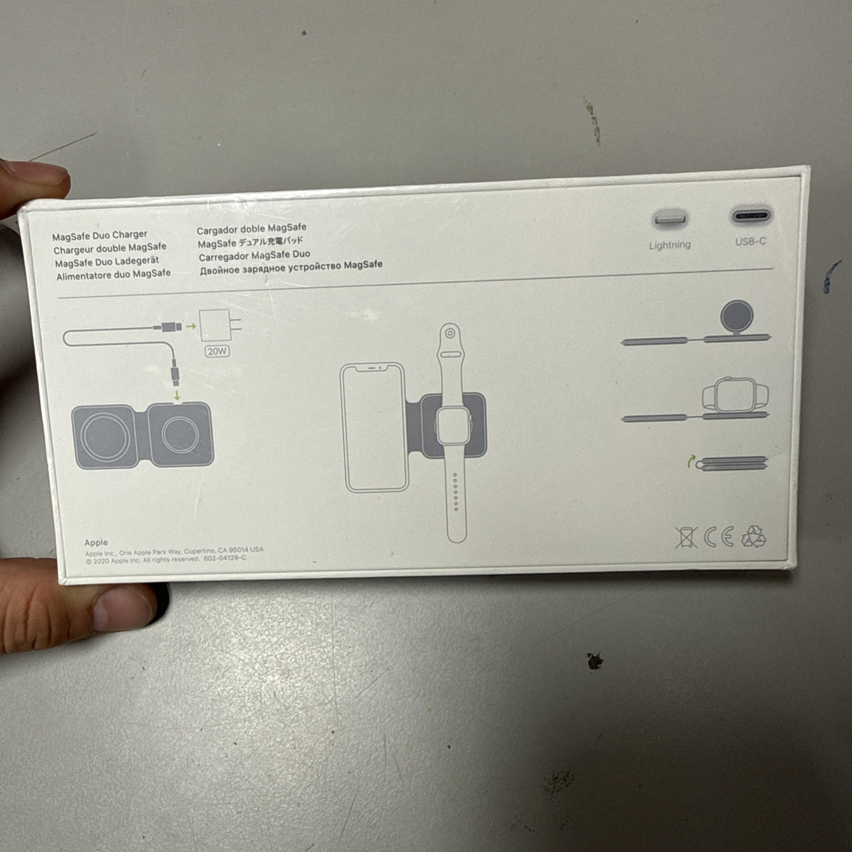 Apple MagSafe Duo Wireless Charger Fast Charging Capability MHXF3AM/A - White