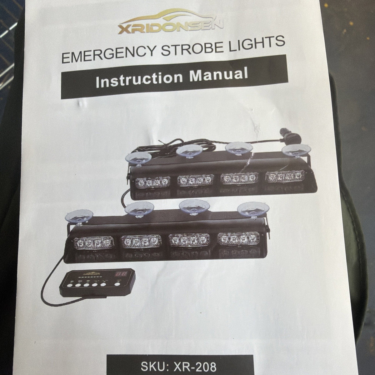 Xridonsen Dash LED Strobe Light Bar Rooftop Amber/White