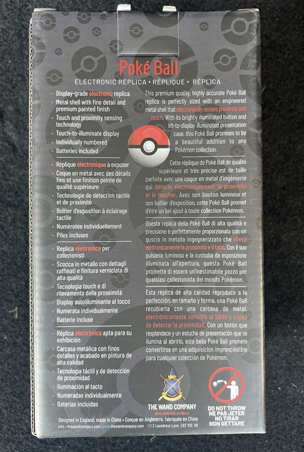 Pokemon Red Pokeball Wand Company Die-Cast Officially Licensed Replica NEW!