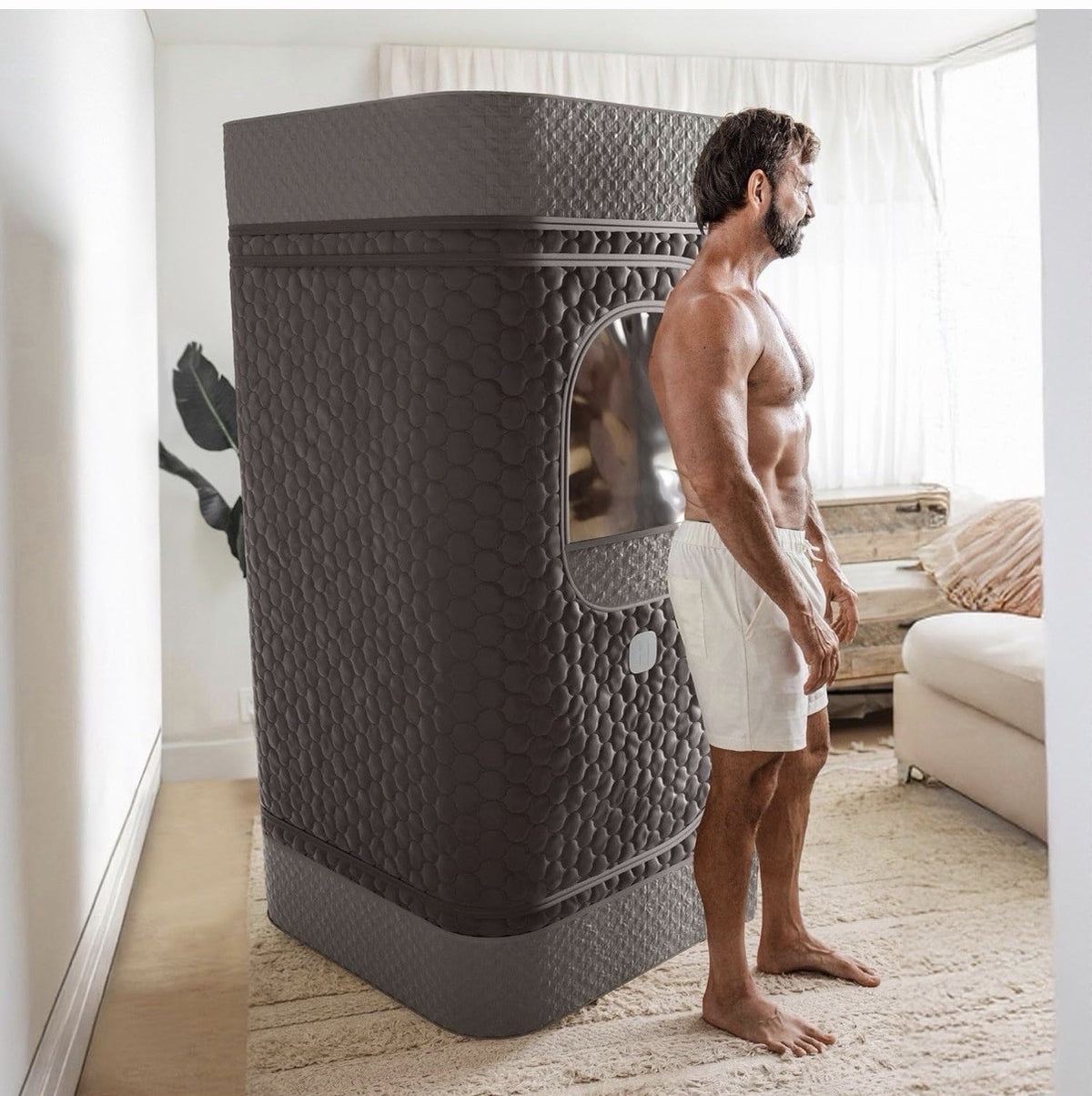 Brand New HOMEDICS Premium Steam Sauna Kit, Black SPE-SN400-BK