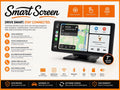 Smart Screen 11" Wireless CarPlay Android Auto Car Stereo Dash Cam Backup Camera