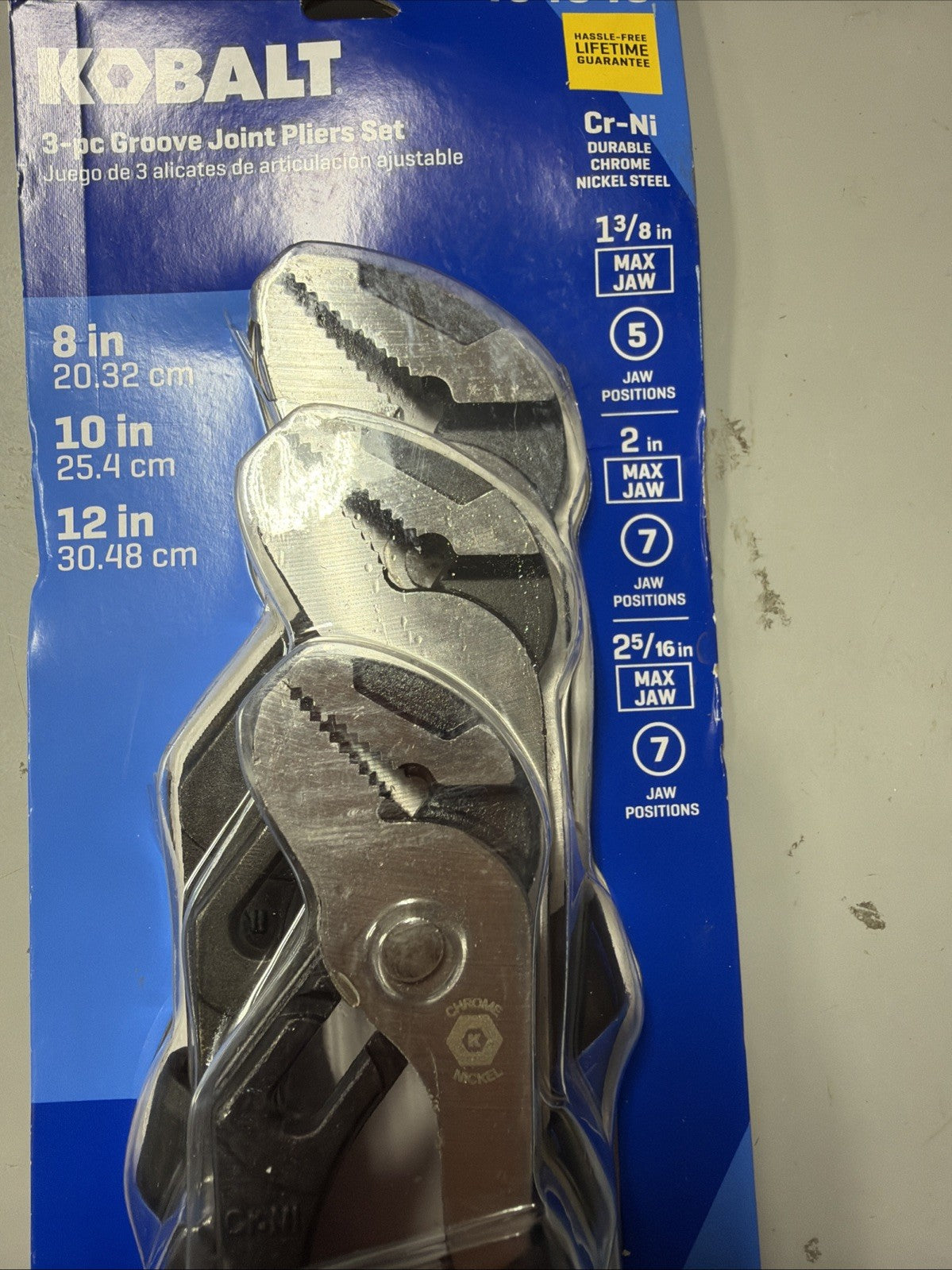 Kobalt - 0464646 - Groove Joint Pliers - 3 Pcs.
