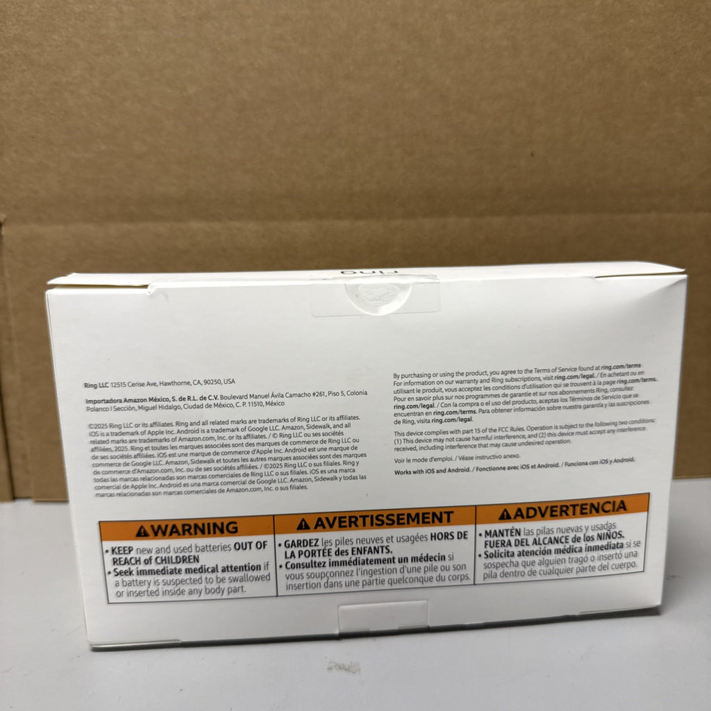 Ring Sensors: Window & Door Sensor (newest model) 6-pack – size1, WHITE