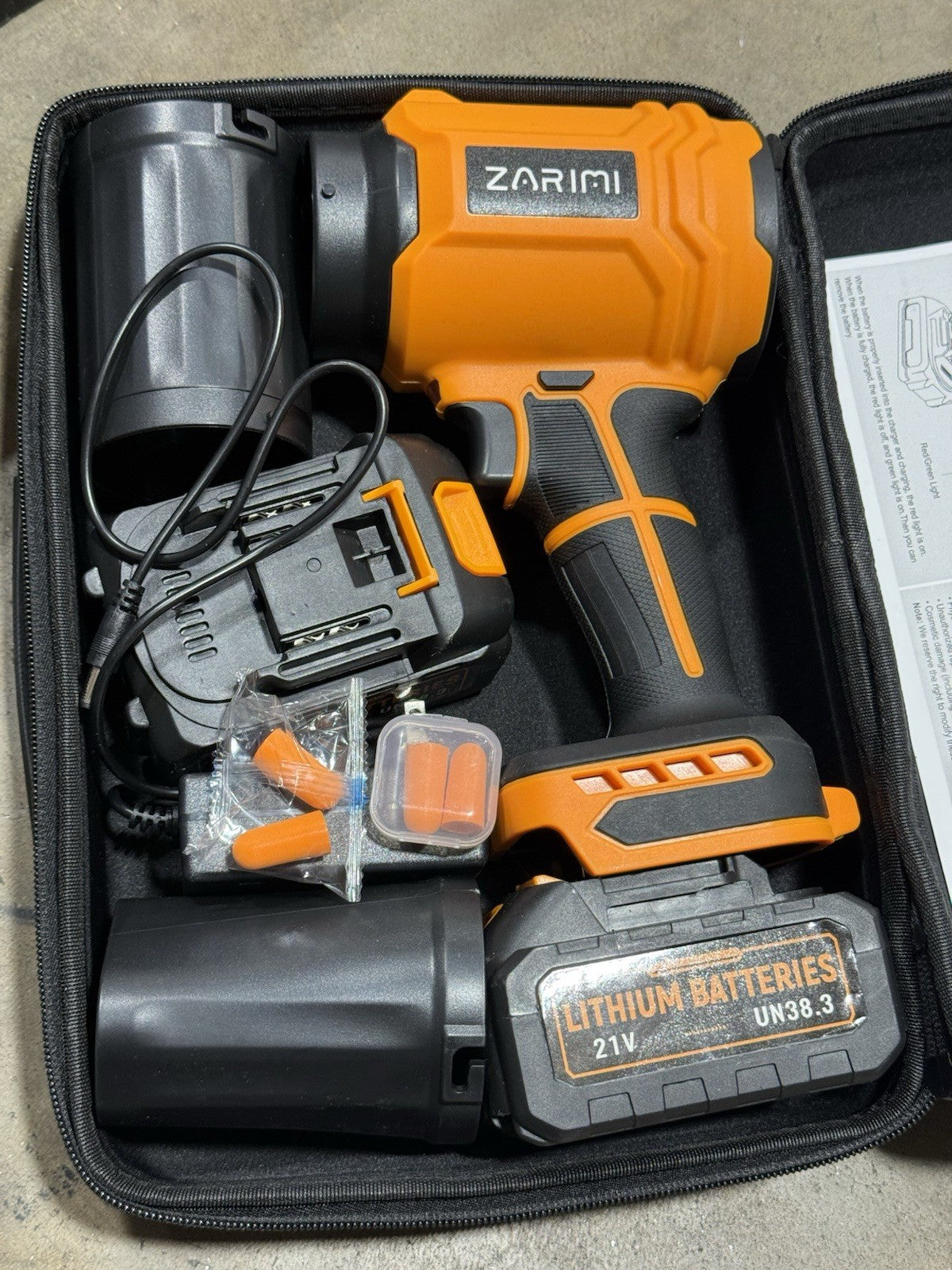 Cordless Leaf Blower, 980,000 RPM Handheld Leaf Blower with 2 X 4.0Ah Batteries