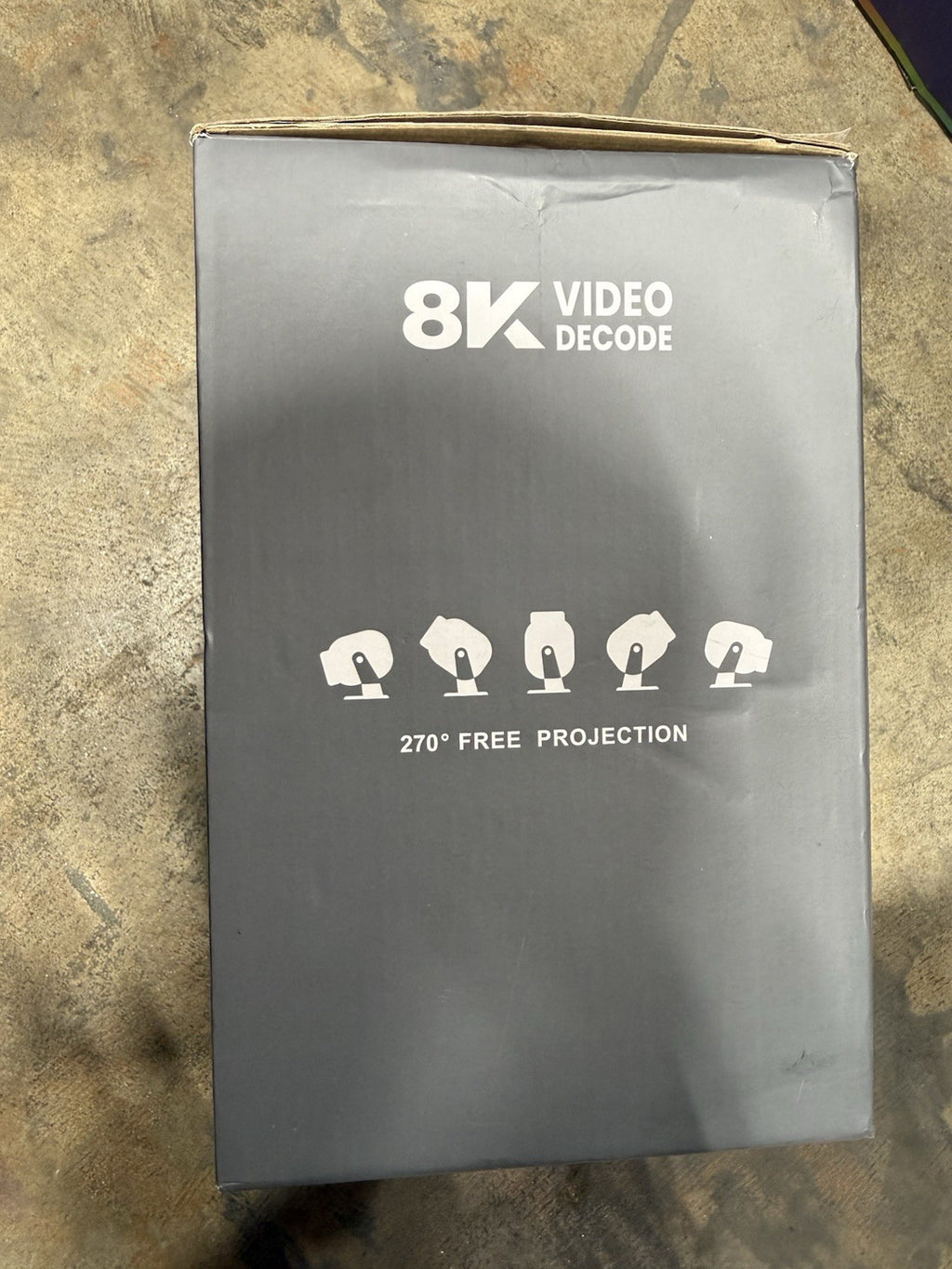 Smart Mini Projector with Android 14 OS, 1080P/4K/8K Video Decoding, WiFi 6 &...
