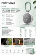 Momcozy WN06 Portable Sound Machine with Night Light Green MPN WN06-GW00BA-A