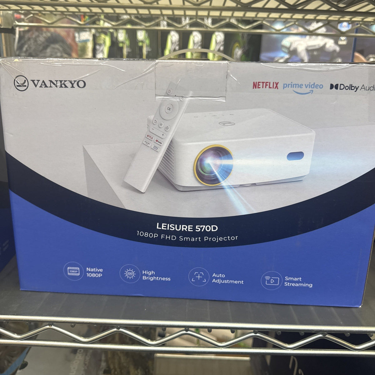 Vankyo Leisure 570D 1080P Projector with Built-In Streaming Content Full HD NEW