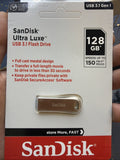 SDCZ74-128G-Z46 Pendrive USB 3.1 128GB R: 150MB/s ULTRA LUXE Silver USB A SANDIS