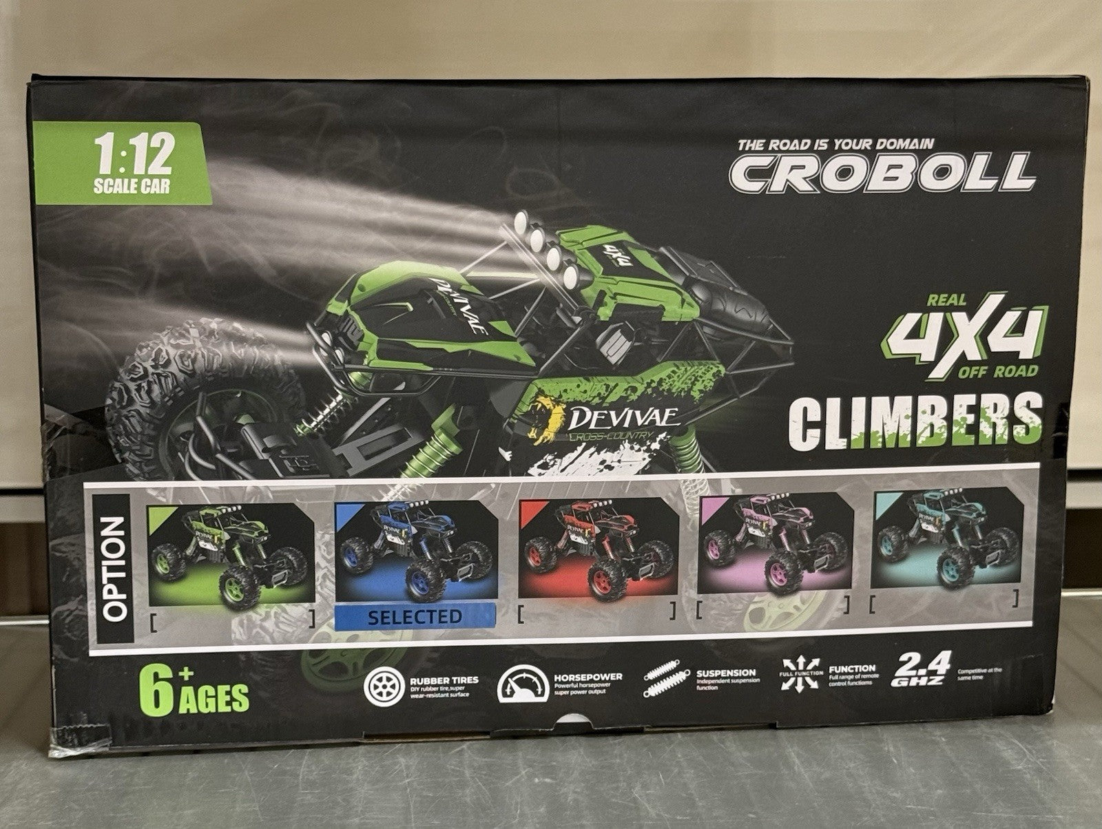 New CROBOLL 1:12 Large RC Car with Lifting Function, 4WD RTR