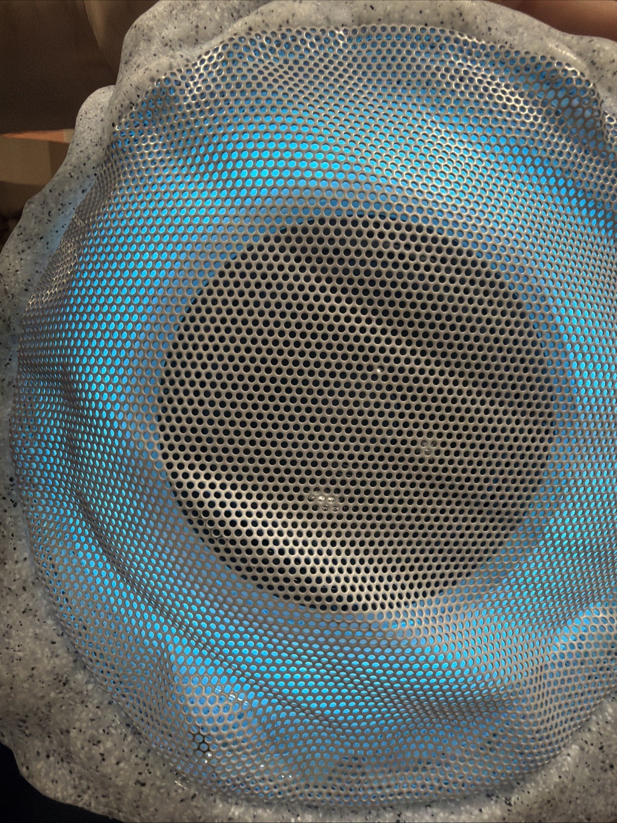 Solar Rock Light Speakers, Outdoor Gray LED Solar Powered Multicolor Lighting