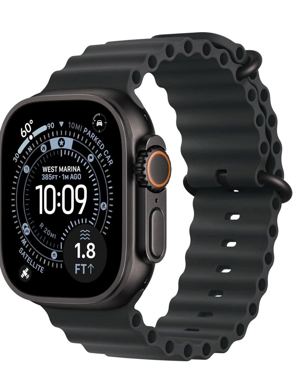 Apple Watch Ultra 3 49mm GPS + Cell Black Titanium w/ Black Ocean Band MF0J4LW/A
