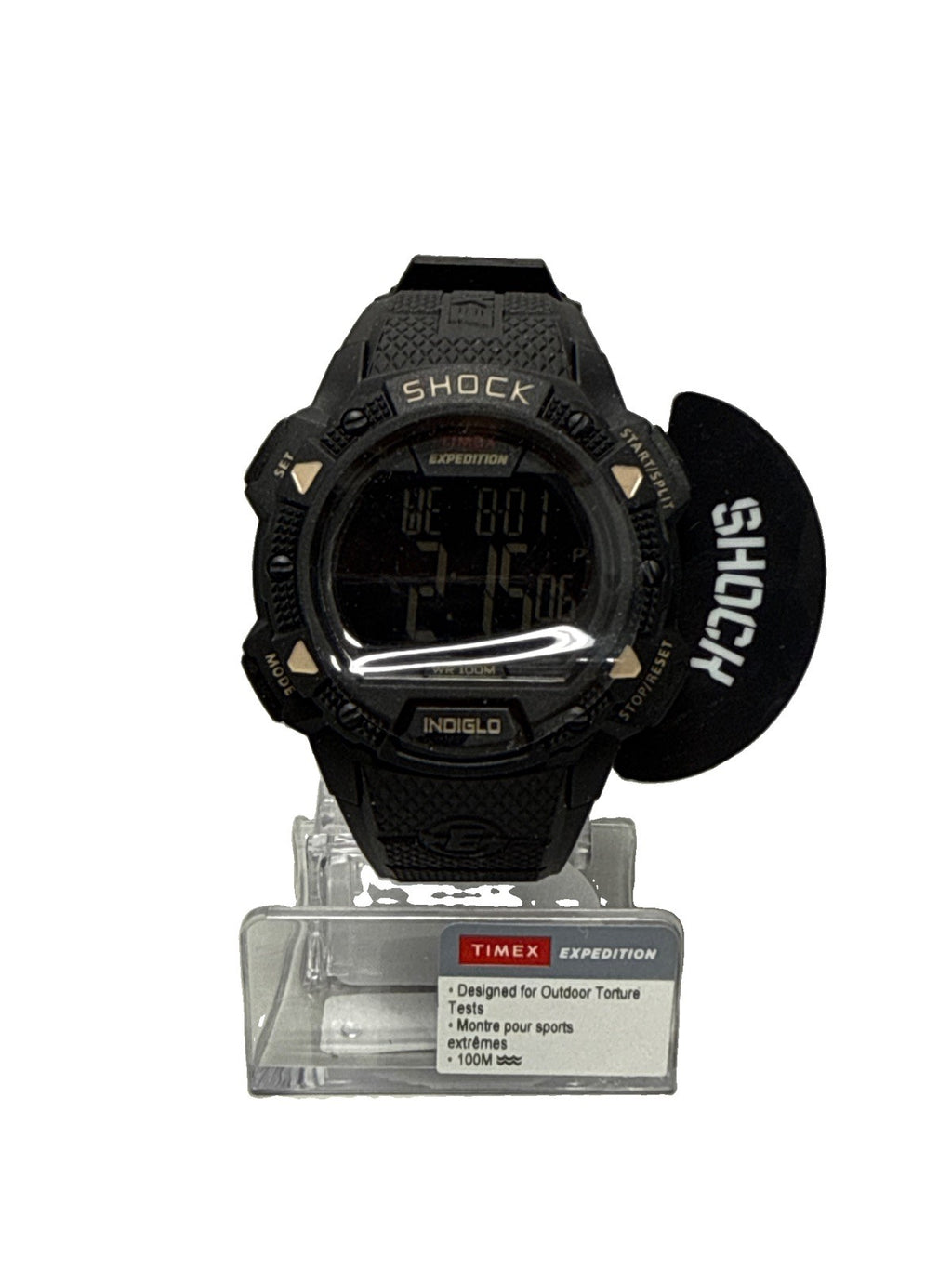 Timex T49896, Men's Expedition Chronograph Shock Watch, Indiglo, Alarm