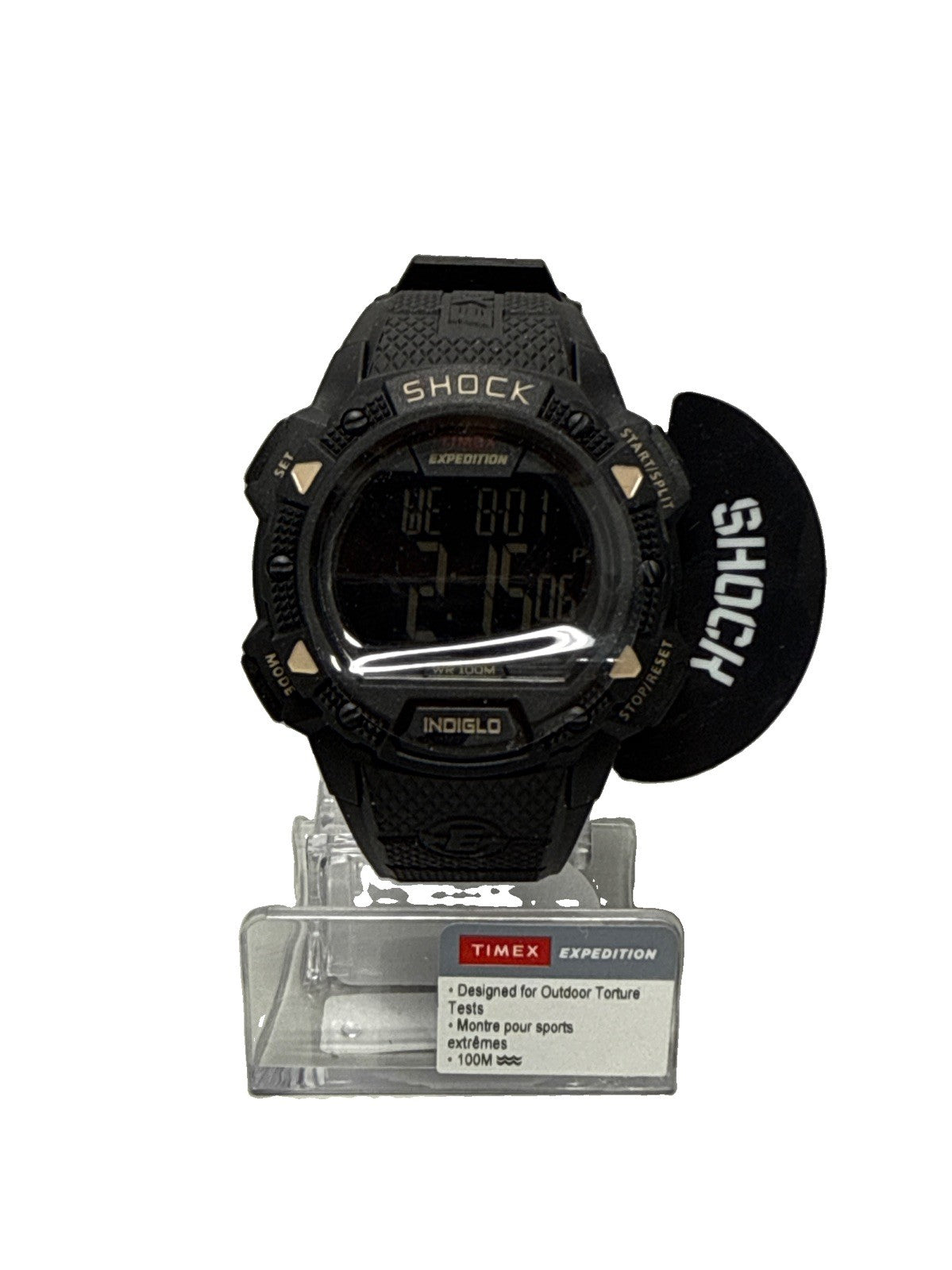 Timex T49896, Men's Expedition Chronograph Shock Watch, Indiglo, Alarm