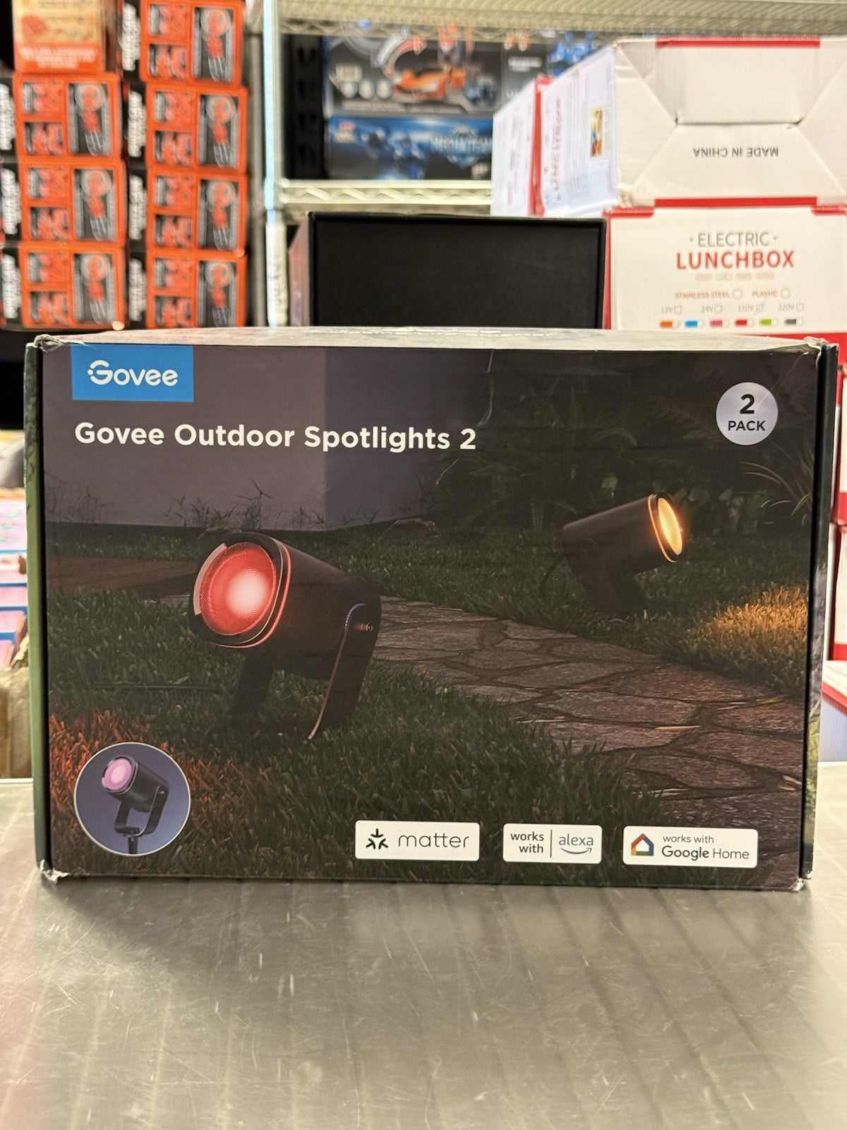 Govee Outdoor Spotlights 2 (2-Pack) – RGBIC Smart Landscape Lights w/ App