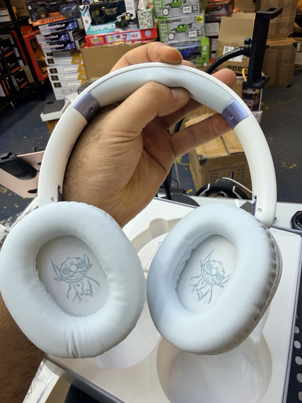 Disney Stitch Bluetooth Headphones for Kids, Wireless Headphones