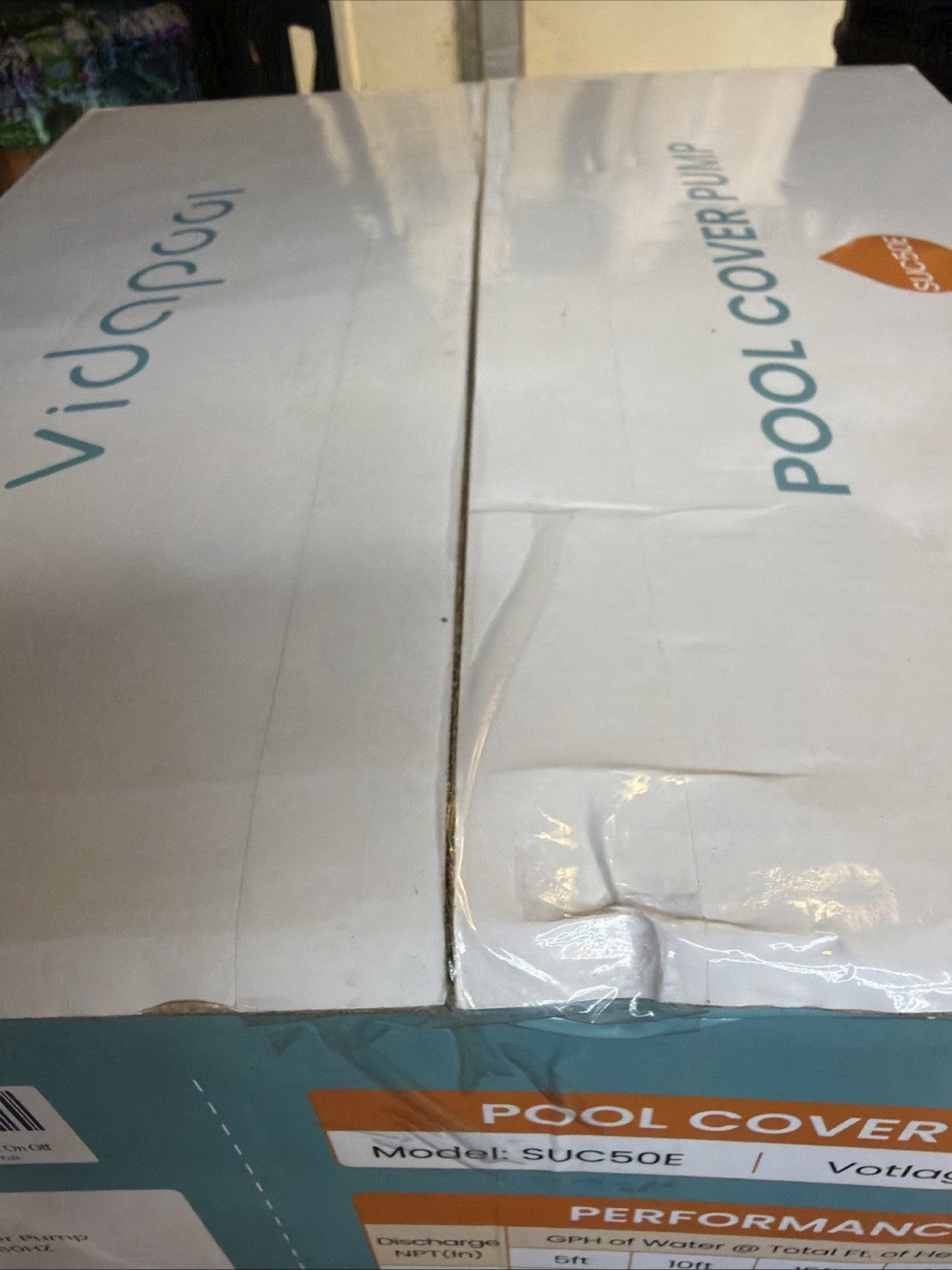 Vidapool Pool Cover Pump 1/2 HP Submersible Pump - 2169 GPH