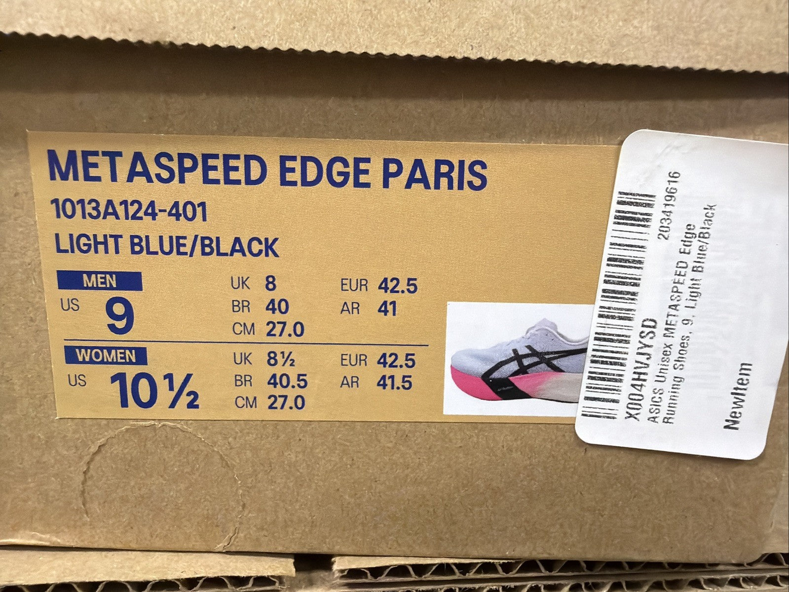 ASICS Metaspeed Edge Paris Light Blue Black 1013A124-401