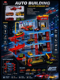 Majorette Super City Garage, Motorized Track For Model Cars With Parking Spaces