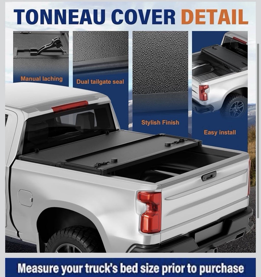 Fold Truck Bed Covers Fits 2007-2026 Chevy Silverado/Sierra 1500