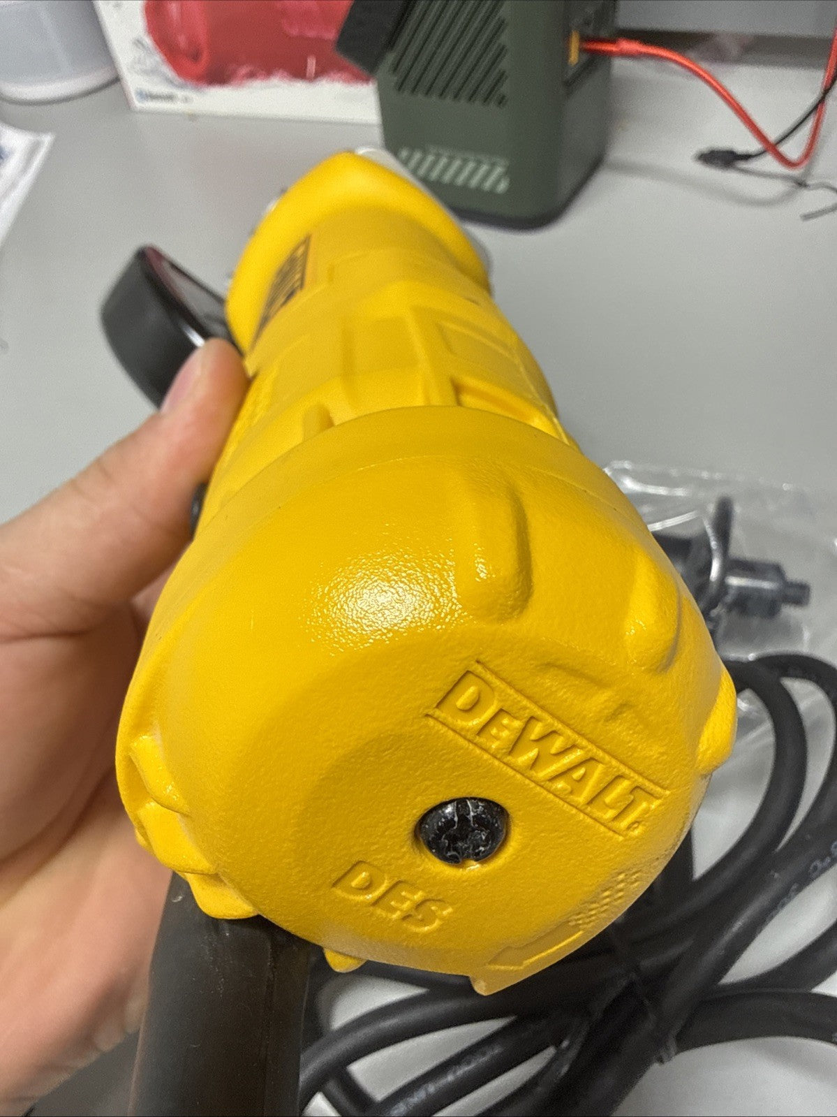 DEWALT 4.5 In. Small Angle Paddle Switch Grinder with Brake and No-Lock...