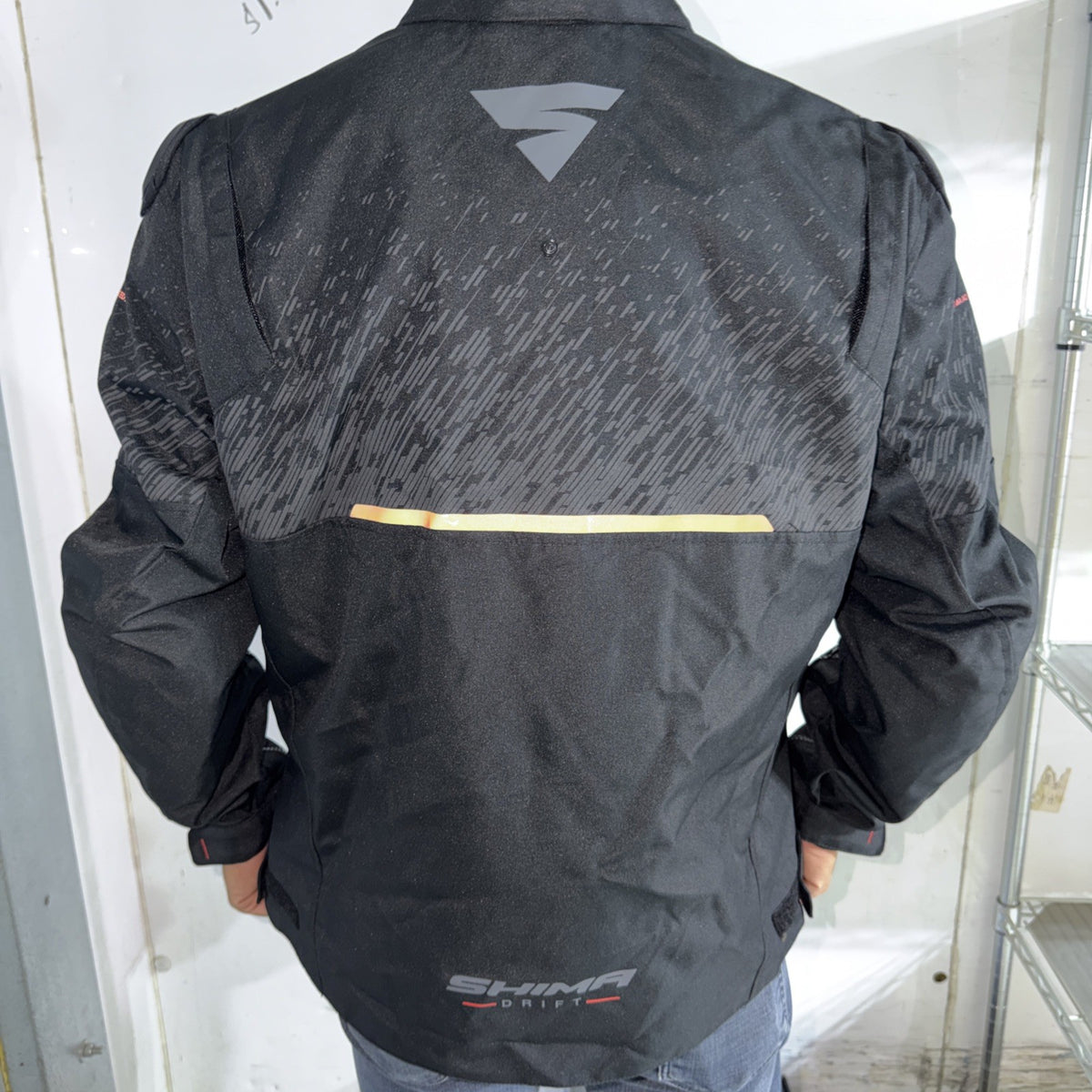 Men's Shima Perforated Cowhide Leather Racing Jacket Motorcycle Jacket CE Tested