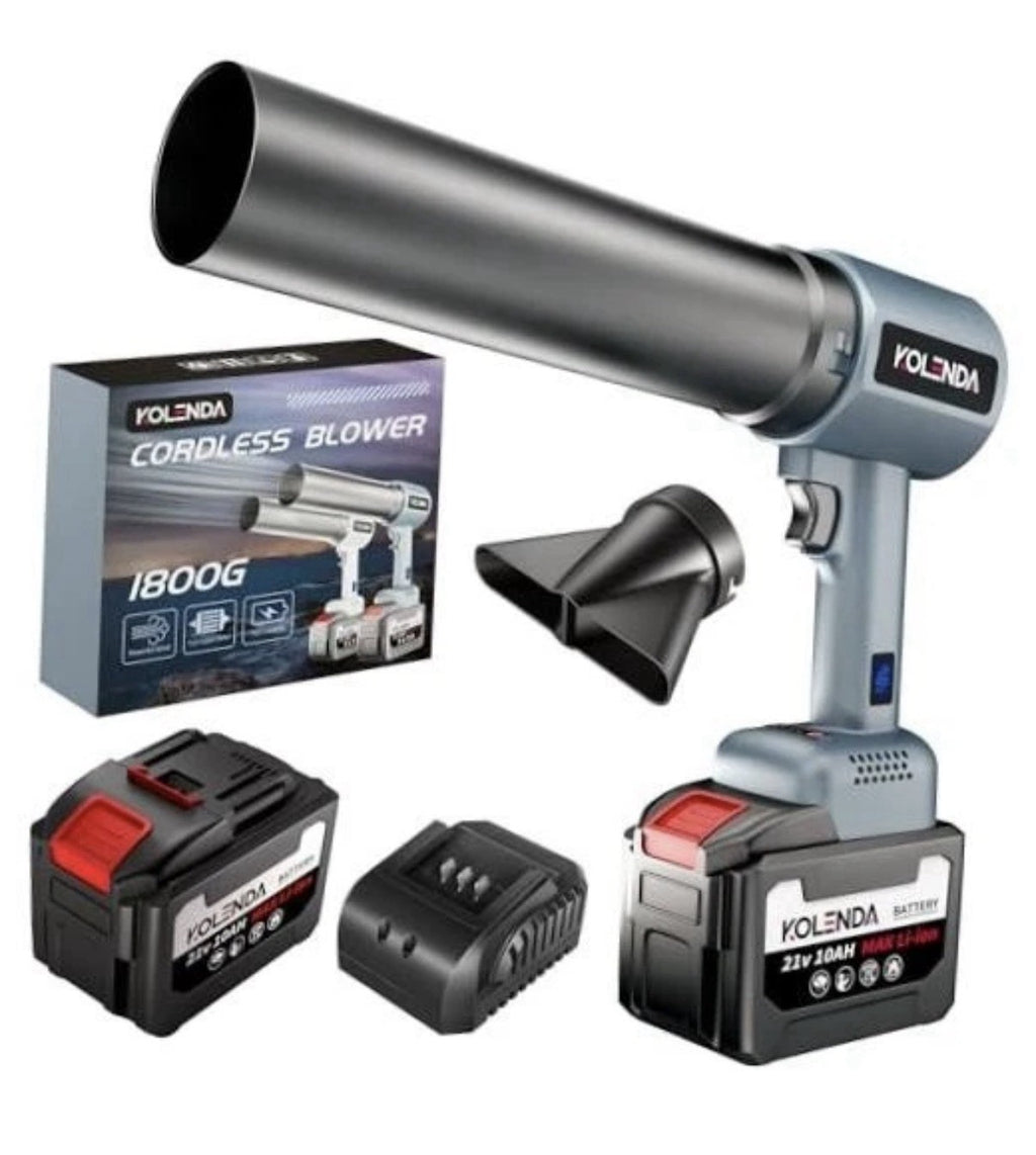 Handheld Cordless Lightweight Powerful Car Dryer Air Blower with 1800G & Gray