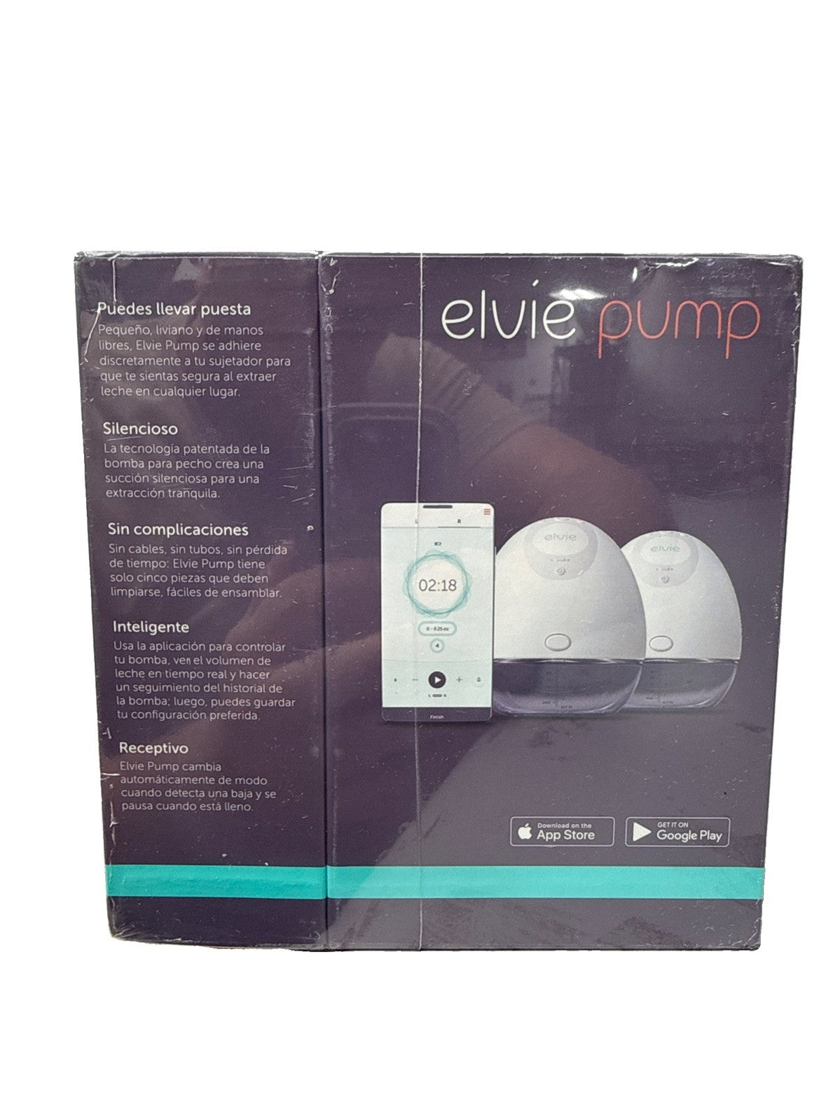 Brand NEW Elvie Pump EP01 Double Wearable Electric Breast Pump, Sealed